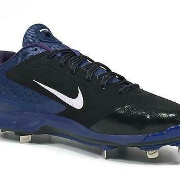 Nike Huarache Pro Low Baseball Cleats Black Blue main image 4